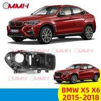 ฝาครอบไฟหน้ารถสำหรับ BMW X5 X6ขนาด14 15 16 17 18 F15 ไฟหน้า เลนส์ไฟหน้า ไฟหน้าหลังเปลือก  ฐานไฟหน้า Headlamp Rear Shell headlamp housing  Back Cover Bottom Shell Base Plastic Shell