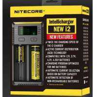 Nitecore เครื่องชาร์จอัจฉริยะ รุ่น New i2 (สีดำ)