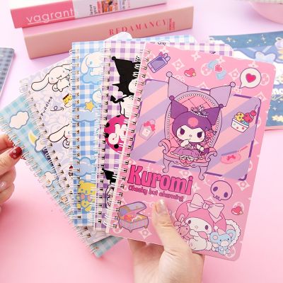 4pcs Sanrio Notebook Anime Kuromi Cinnamoroll Daily Weekly Planner Coil Book Notepad School Office Supplies Stationery Wholesale