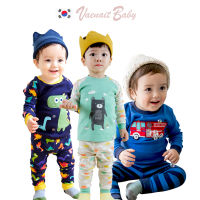 [KOREA Vaenait BABY] ชุดนอนผ้าฝ้าย 100% ลายสัตว์ รถดับเพลิง หมี ไดโน่ 12M-12Y สําหรับเด็กวัยหัดเดิน Set2