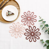 【cw】Rubber Trivet Mat Heat Insulating Hollow Flower Pot Pad Cup Coaster Pot Coaster Cup Coaster Silicone Cup Pad Accessories