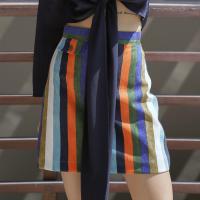 THARA - กระโปรงผ้าลูกฟูกสลับสี รุ่น SPICE SKIRT