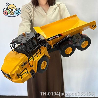 ✠ jiozpdn055186 1553 1/16 rc caminhão dumper escavadeira rastreador 9ch 2.4g carro controlado por rádio veículo elétrico trator modelo brinquedos para menino presente