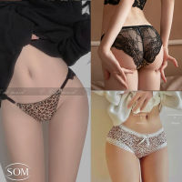 Som Underwear กางเกงใน ลายเสือดาว ผู้หญิง เชือกยืด เซ็กซี่ สบาย ผ้าฝ้ายระบายอากาศ เอวต่ำ ไม่มีร่องรอย เซ็กซี่ร์ กางเกงผ้าไหม A77