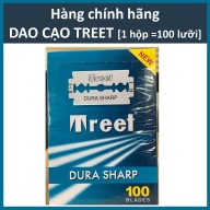 Hộp lưỡi lam Treet Xanh Dura Sharp 100 lưỡi hộp thumbnail