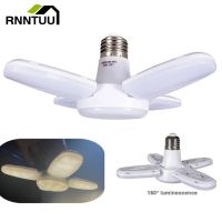 [HOT QQZIWWUJJWG 104] RnnTuu E27หลอดไฟ LED พัดลมใบมีด Timing โคมไฟ AC85 265V 28W พับหลอดไฟ Led Lampada สำหรับ Home โคมไฟเพดาน Warm White