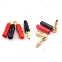 4mm L Type Banana Plug Connector Jack Adapter 90 Degree Solder-Free Screw Right Angel Straight Audio Speaker 17TH