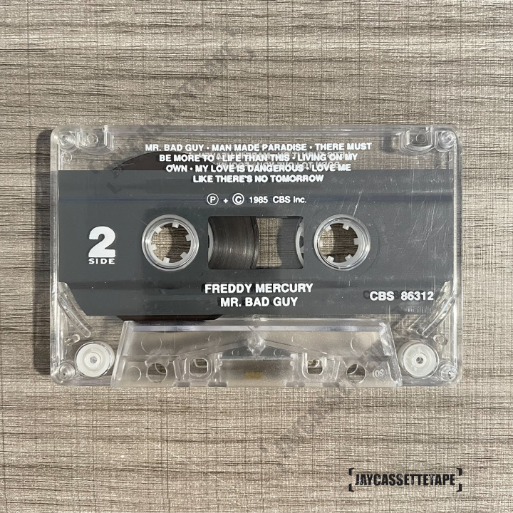 เทปเพลง-เทปคาสเซ็ต-เทปคาสเซ็ท-cassette-tape-เทปเพลงสากล-freddie-mercury-อัลบั้ม-mr-bad-guy