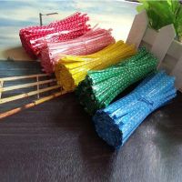 【CC】 100pcs/pack Color Dot Print Twist Ties Wire Pops Gifts Wedding Supplies