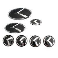 Auto parts 7pcs Car-Styling Speed Emblem Badge Kit (Grille Trunk Steering Wheel 4 Rims)  Wheel Center Cap Hood Trunk Emblem 3D Sticker For KIA K5 K3 K2 K4 qing0