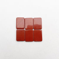 12PCS Fashion Red Jasper Double flat bottom square cabochon about 13x18MM Ring necklace Square slice Accessories