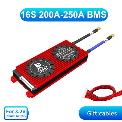 Daly 48V 16S LiFePO4 200A BMS แบบ250A กันน้ำพร้อมพอร์ตสมดุลทั่วไป