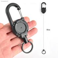 ✔✻✽ Retractable Keychain Anti-Theft Keychain Telescopic Burglar Chain EDC Elastic Key Ring Quick Hanging Telescopic Keychain