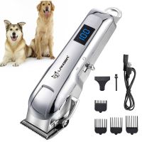 Professional Dog Hair Trimmer Dog Grooming Kit Rechargeable Cordless Pet Hair Clipper Trimmer Shaver for Small Large Dogs