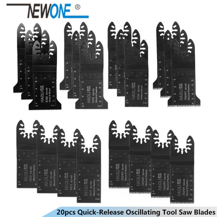 newone-20pcs-32-45mm-quick-change-oscillating-tool-saw-blades-for-black-amp-decker-dewalt-for-wood-working-multi-tool-saw-blades