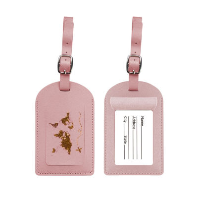 Travel Accessories Baggage Tag Portable Luggage Tag Luggage Tag PU Leather Travel Accessories