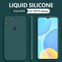 OPPO A9 A5 2020 A31 A76 A91 A93 A94 A95 A96 Reno 3 4 5 5F 7 8 Pro Square Soft TPU เคสป้องกันเต็มรูปแบบ