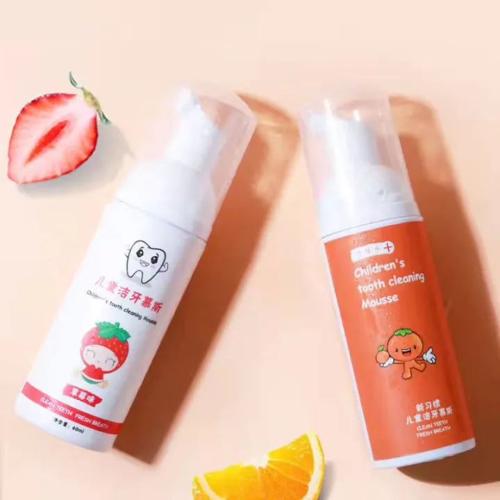 [New Arrival] 60ml Children's Toothpaste Children Can Swallow Mousse