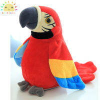 SS【ready stock】Talking  Plush  Parrot  Toy Funny Repeat Learning Helper Multifunctional Movable Wing Electric Talking Bird Stress Anxiety Relief Interactive Dolls