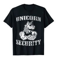 Unicorn Security Magical Funny Costume Cute Gift T-Shirt Mens New Arrival Printed Tops Shirt Cotton T Shirt Printed On