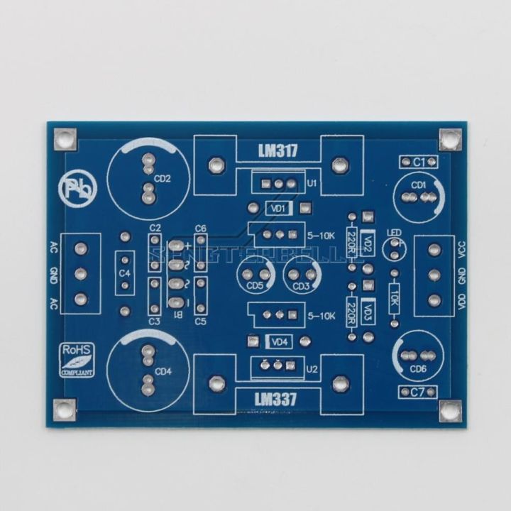 ตัวกรองแบบปรับได้แรงดันไฟฟ้าขาออกระบบแหล่งจ่ายไฟ-lm317-lm337ของตกแต่งงานปาร์ตี้-hi-fi-ที่ทำเสร็จแล้ว