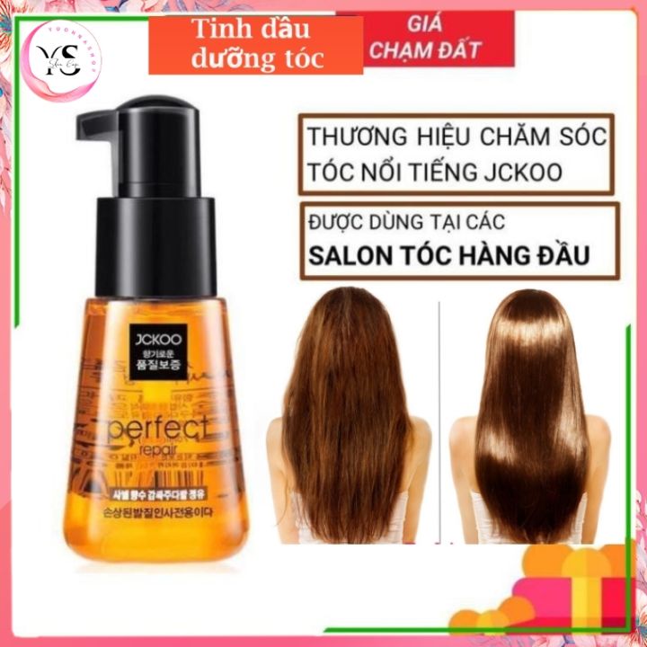 Bạn muốn có mái tóc chắc khỏe và óng ả hơn? Hãy khám phá tinh dầu dưỡng tóc Jckoo - sản phẩm sẽ cung cấp cho tóc của bạn các dưỡng chất cần thiết để tái tạo và nuôi dưỡng từ sâu bên trong. Thử ngay để tận hưởng vẻ đẹp rực rỡ cho mái tóc của bạn!