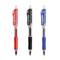 ชุดปากกาหมึกเจลพับเก็บได้สีดำ/ แดง/น้ำเงินปากกาหมึกเจลปากกาสีเจลหมึก0.5มม. เปลี่ยนเครื่องเขียนสำนักงานและอุปกรณ์การเรียน