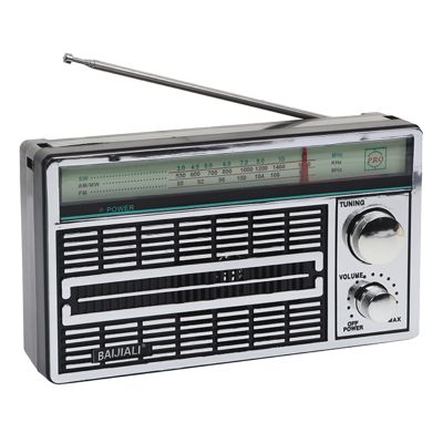 BAIJIALI 1 Pcs Vintage Elderly Radio AM/FM/SW Radio with Knob Adjustment Key for Outdoor