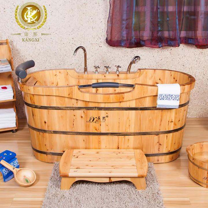 Kangxi cedar luxury bath tub barrel bath barrel wooden adult bath