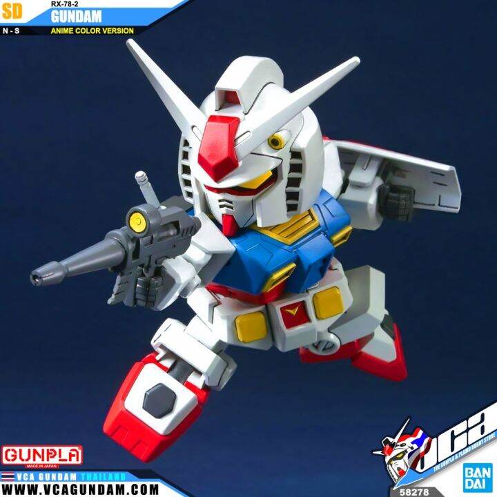 bandai-gunpla-super-deformed-sd-gundam-bb329-rx-78-2-gundam-anime-color-ver-โมเดล-กันดั้ม-กันพลา-vca-gundam