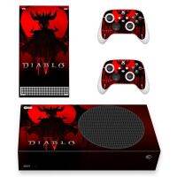 คอนโซลผิวสติกเกอร์สำหรับ Xbox Series S สไตล์ Diablo &amp; คอนโทรลเลอร์2รูปลอกไวนิลสกินป้องกันสไตล์1