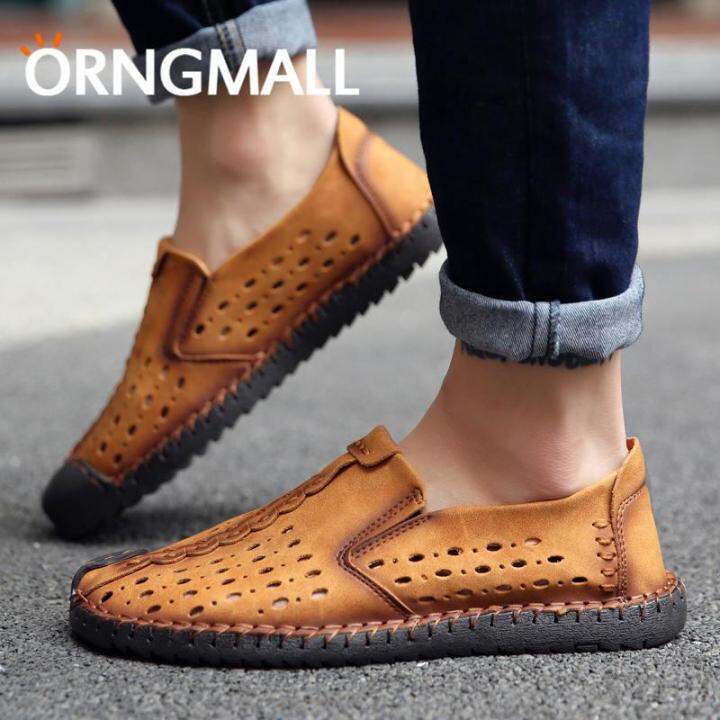 orngmall-ขายร้อนอิตาเลี่ยน-handmade-breathable-รองเท้าผู้ชายรองเท้าหนังลำลองรองเท้าอย่างเป็นทางการ-loafers-moccasin-flats-รองเท้าขนาดใหญ่ขนาด-38-46