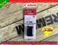 New Arrival !!! แบตเตอร์รี่ Canon 90D 80D 70D 60D R R5 R6 5DIV 5DIII 5DII 7DII 7D 6DII 6D แบตเตอร์รี่ LP-E6N ราคาถูก