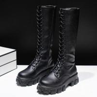 Pu Boots y High Boots Knee-high High Heels For Women Fashion Shoes 2020 Spring Autumn Booties Female Plus Size 35-43