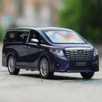 1:32 Toyota Elfa พี่เลี้ยงรถ Commercial Car Alloy เสียงและแสงประตูรุ่นเด็กของเล่นรถวันเกิด Present