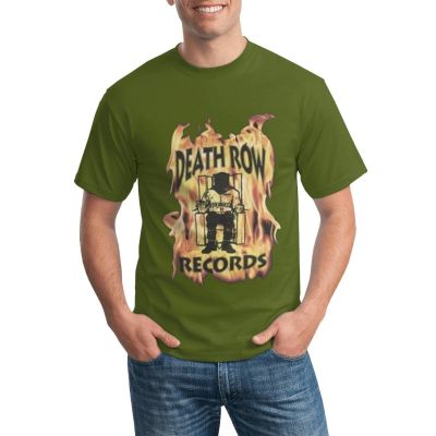 Couple Tshirts Death Row Records Flames Inspired Printed Cotton Tees