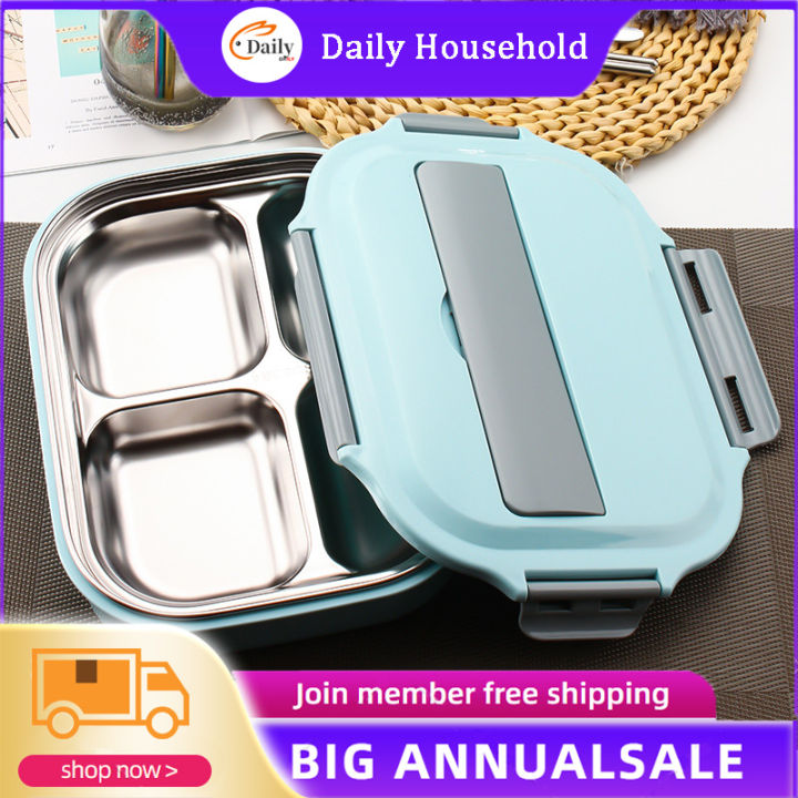 304 Stainless Steel Lunch Box With Soup Bowl Leak-proof Bento Box 