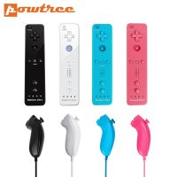 รีโมทในตัวสำหรับนินเท็นตัวควบคุมวีไอไอ Wii รีโมทคอนโทรล Nhuck Wii Motion Plus ตัวควบคุมเกมแพดไร้สาย