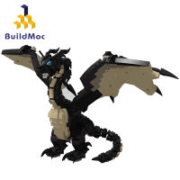 Buildmoc Dungeonsed มังกรดำสัตว์ MOC ชุดรุ่นสำเร็จรูปชุดของเล่นสำหรับเด็กเด็กของขวัญของเล่น704ชิ้นอิฐสัตว์