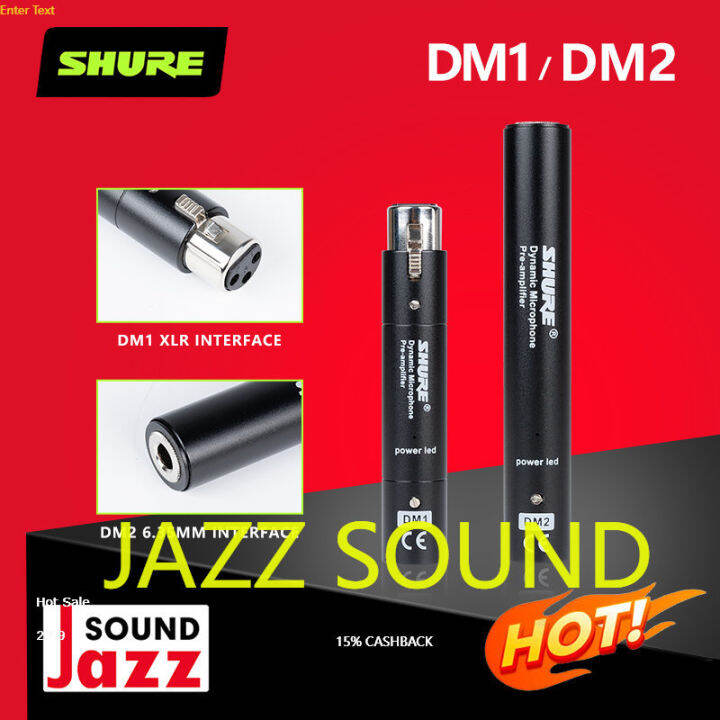 SHURE DM1 DM2 Dynamic Microphone Transistor Amplifier stage microphone