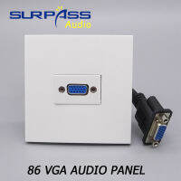 เชื่อมฟรีมาตรฐาน Auido แผงผนัง VGA ซ็อกเก็ตรุ่น86ซ็อกเก็ตมัลติฟังก์ชั่ข้อมูลมัลติมีเดียสำหรับเพลงพื้นหลัง