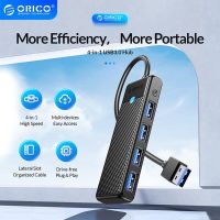 ORICO ประเภท C ฮับยูเอสบี3.0 4ฮับ USB พอร์ตอะแดปเตอร์ด็อกต่อขยายบางเฉียบอะแดปเตอร์ OTG สำหรับคอมพิวเตอร์พีซีอุปกรณ์ Macbook Pr