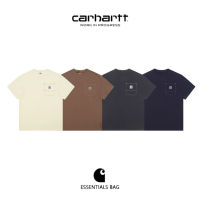 CARHARTT WIP Pocket Logo High Quality Cotton Apricot Oversize Brown Carbon gray Dark Blue Half Sleeve Short Sleeve O-Neck Loose Tees T-shirts Men Women