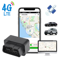 ตัวติดตาม GPS OBD ขนาดเล็ก2G 4G 12V-24V รถอุปกรณ์ติดตามสัญญาณเตือนกันขโมย SMS Call Geofence Locator ฟรี APP สำหรับ IOS Android