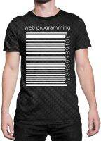 Eddany Web Programming Barcode lateral Numbers 3D Men T-Shirt Polyester Novelty