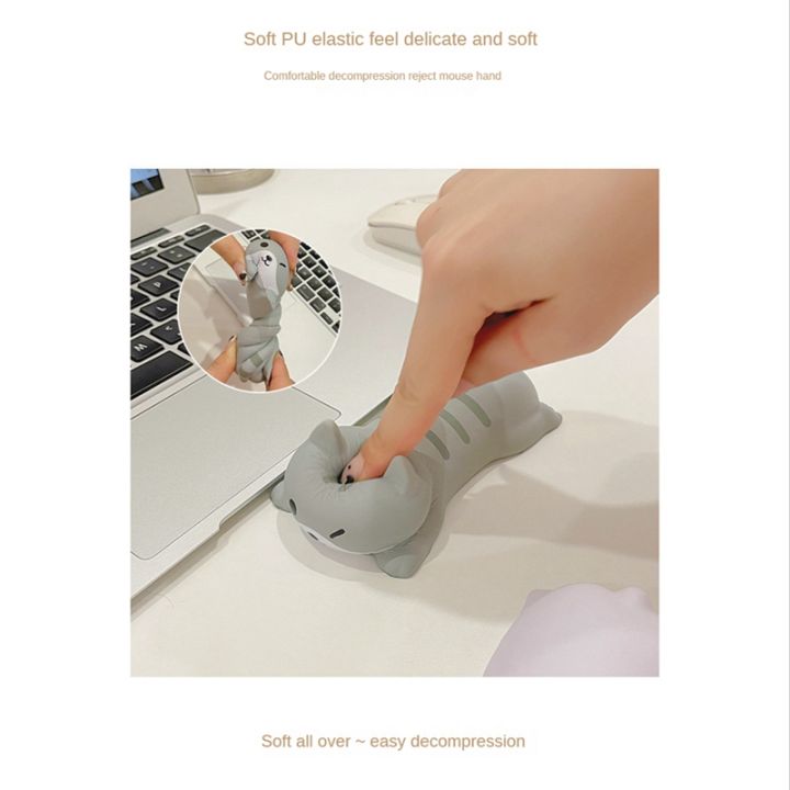 1-piece-cute-wrist-rest-support-arm-rest-for-mouse-computer-laptop-for-desk-ergonomic-grey-cat