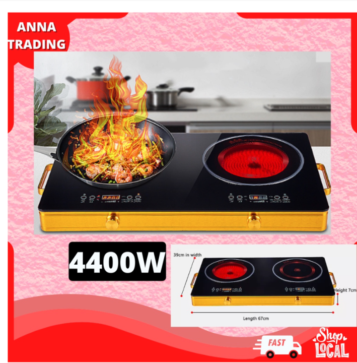 Electric Cooktop Builtin commercial 2 burner double induction cooker