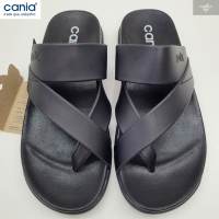 cania คาเนีย รองเท้าแตะ รองเท้าแตะแบบสวม รองเท้าผู้ชาย รุ่น CM11393 สีดำ Size 40-44