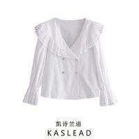 KASLEAD new womens clothing in Europe and the atmosphere quality baby shirt collar embroidery design. 02157228250 ❤