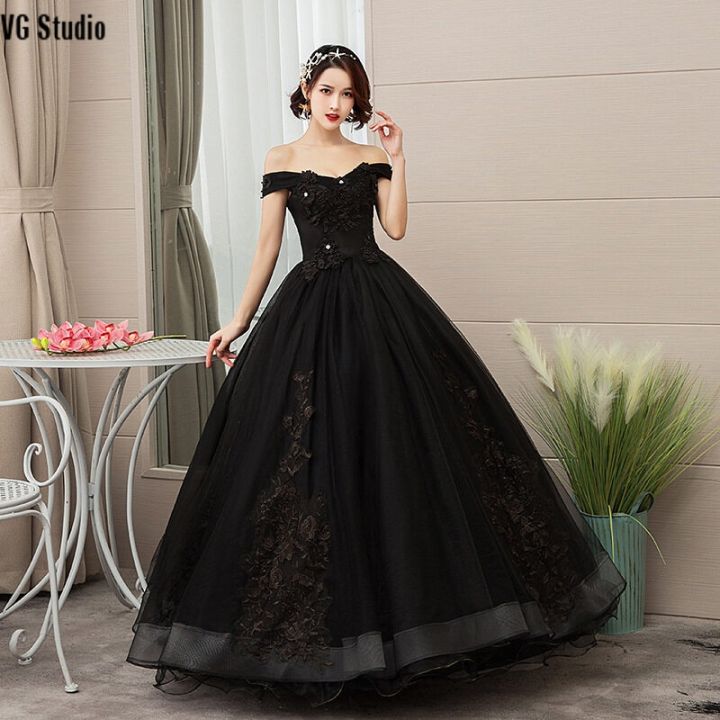 Formal Events Plus Size Ball Gown For Bride Off Shoulder Elegant Classy  Evening Dresses Dinner Glitz And Glam Dress Women 2023 Party Embroidery  Boat Neck Beading Lace Party Gown For Debut 18